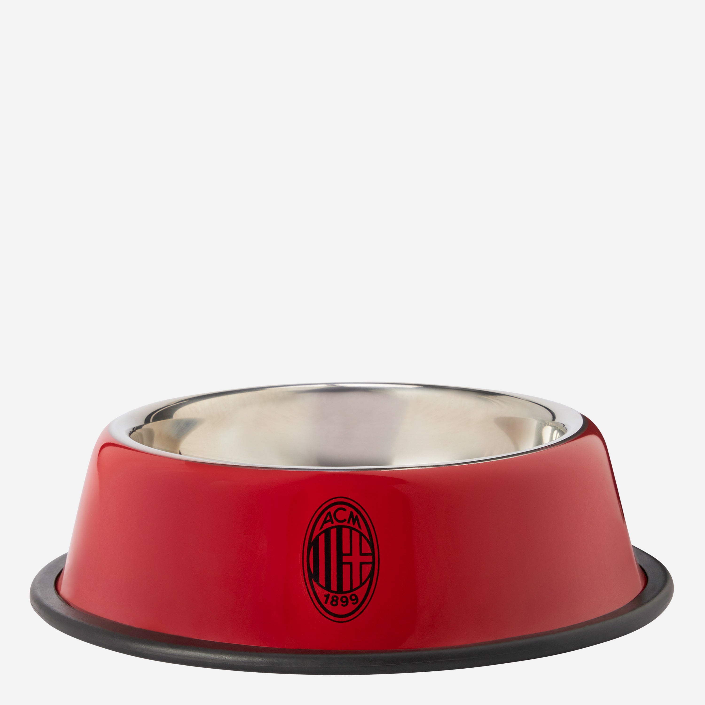 AC Milan ciotola acciaio cani gatti 500 ml logo