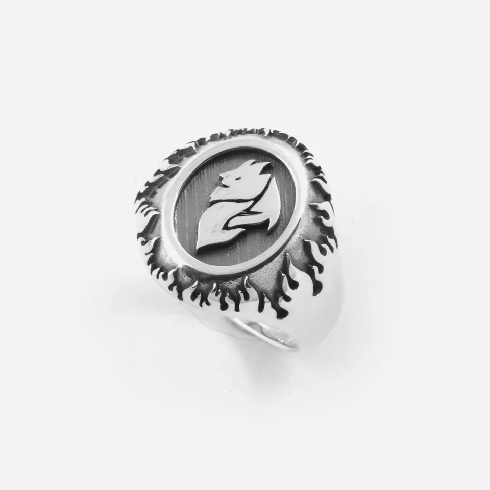 AC Milan Nove25 Silver Devil anello chevalier 18
