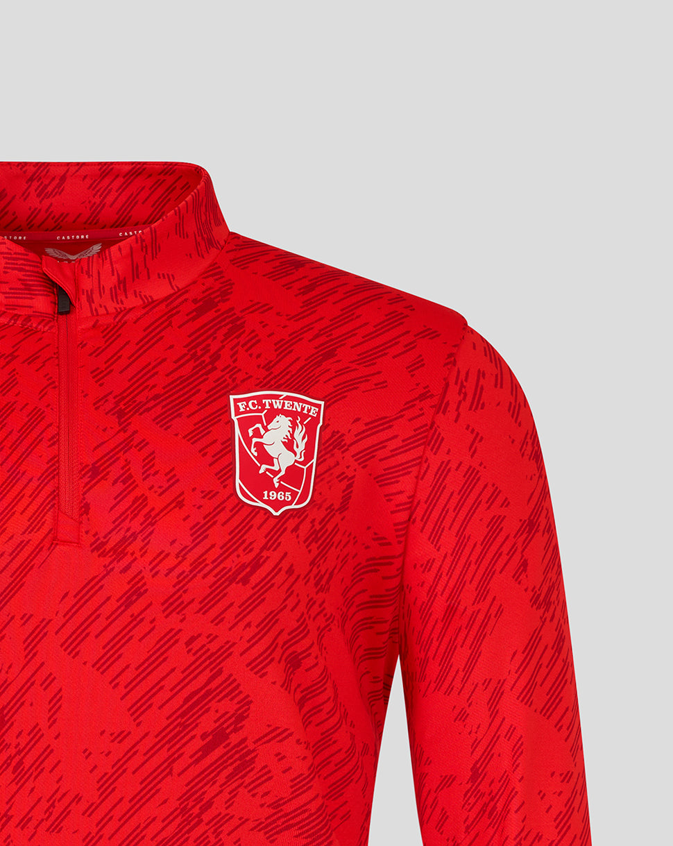 FC Twente Matchday Midlayer Top 25/26 felpa uomo rossa