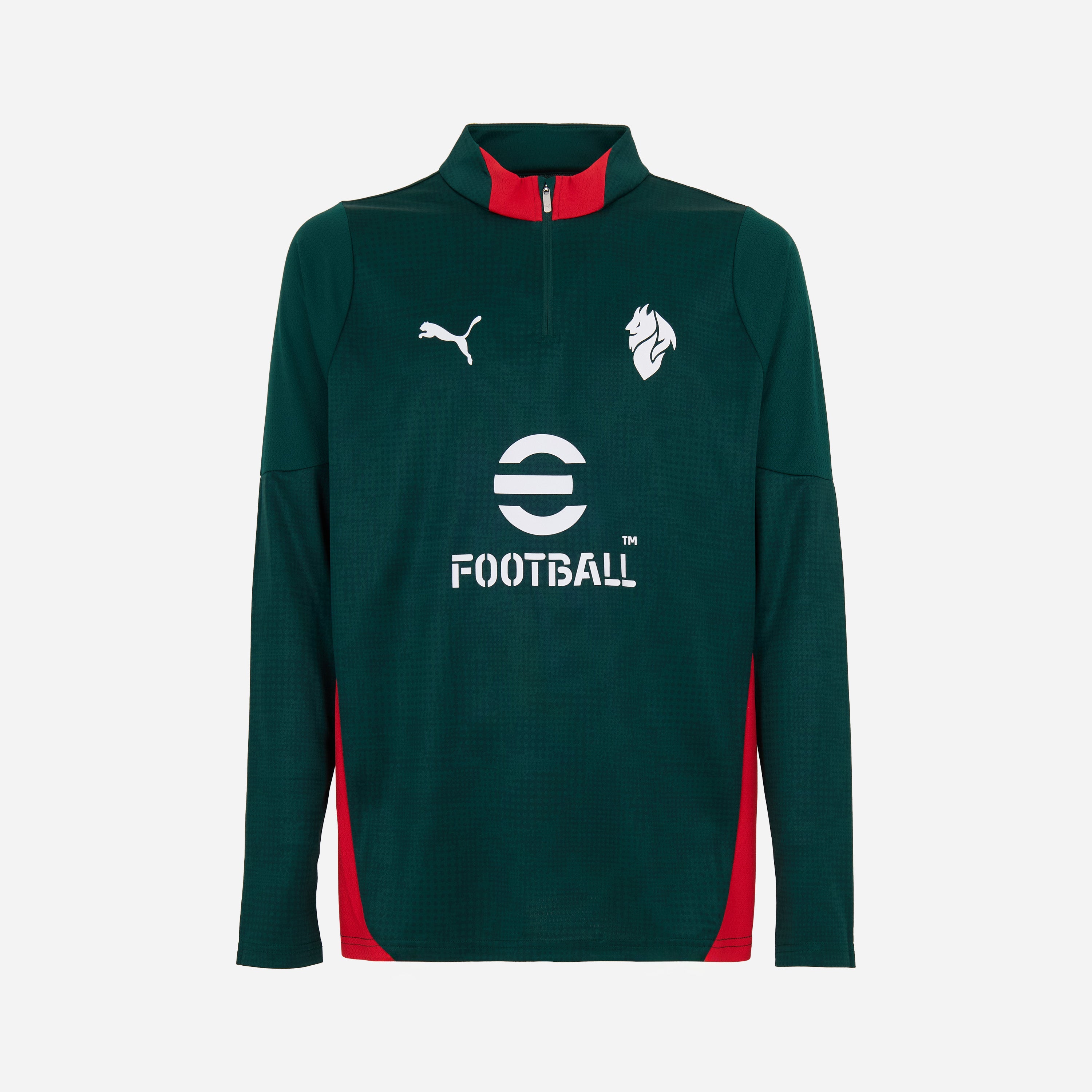AC Milan Allenamento 1/4 Zip felpa verde 2025/26 uomo