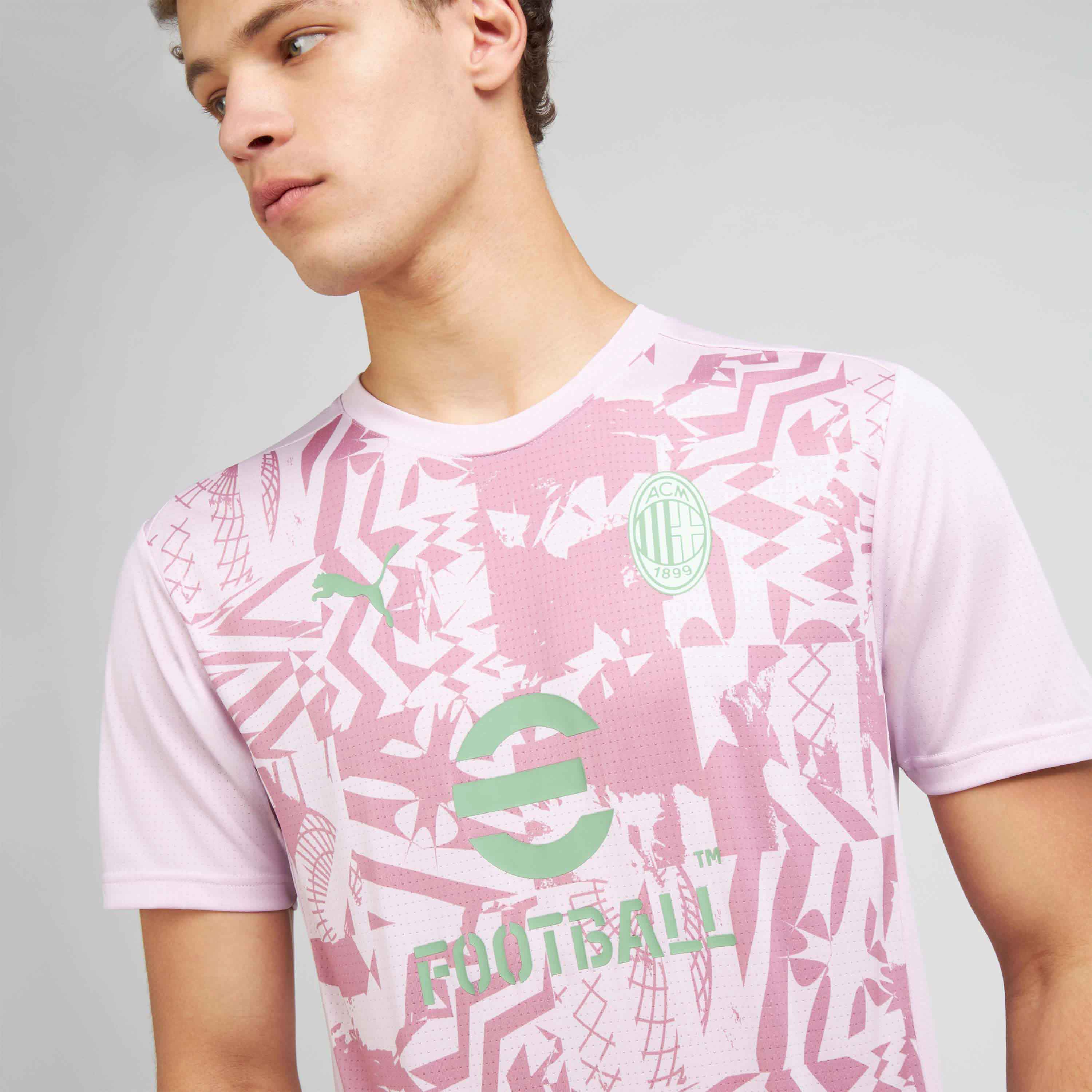 AC Milan Prematch T-Shirt 2024/25 Maglia Uomo Traspirante