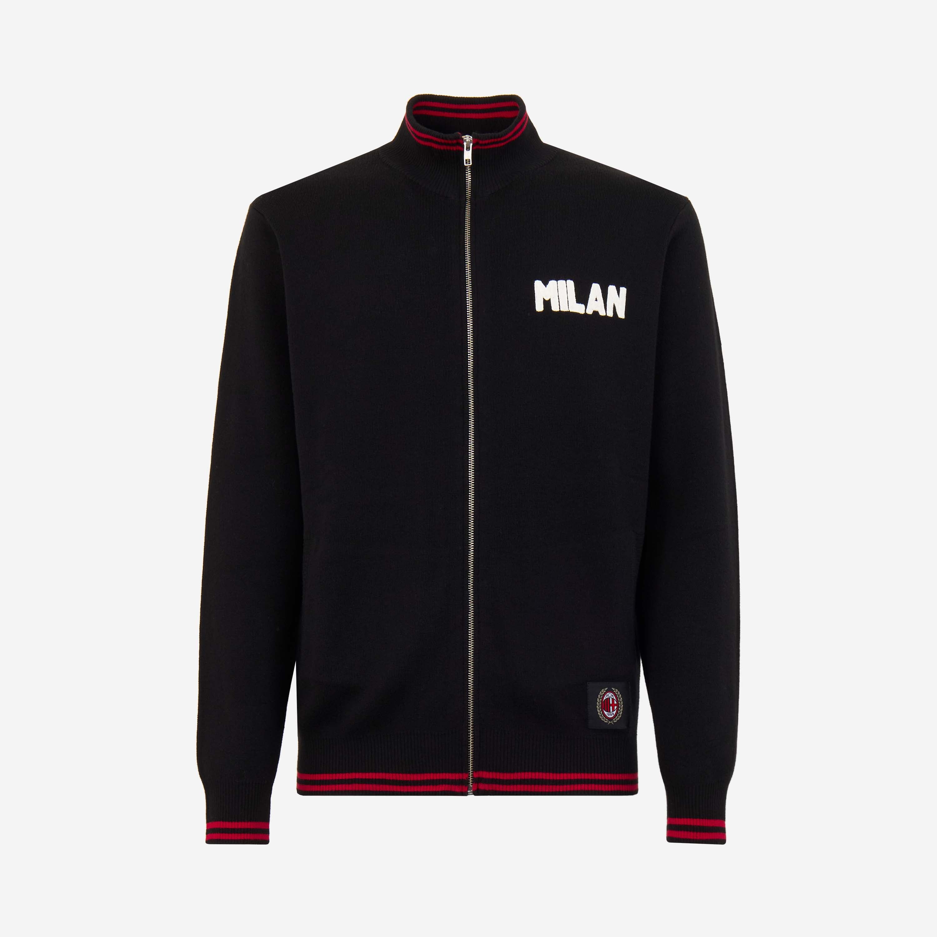 AC Milan 60S Giacca Nera Uomo Regular Fit