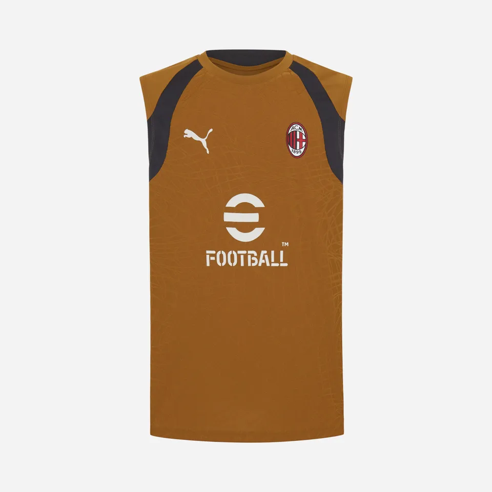 AC Milan Training 2026/27 canotta oro smanicata uomo
