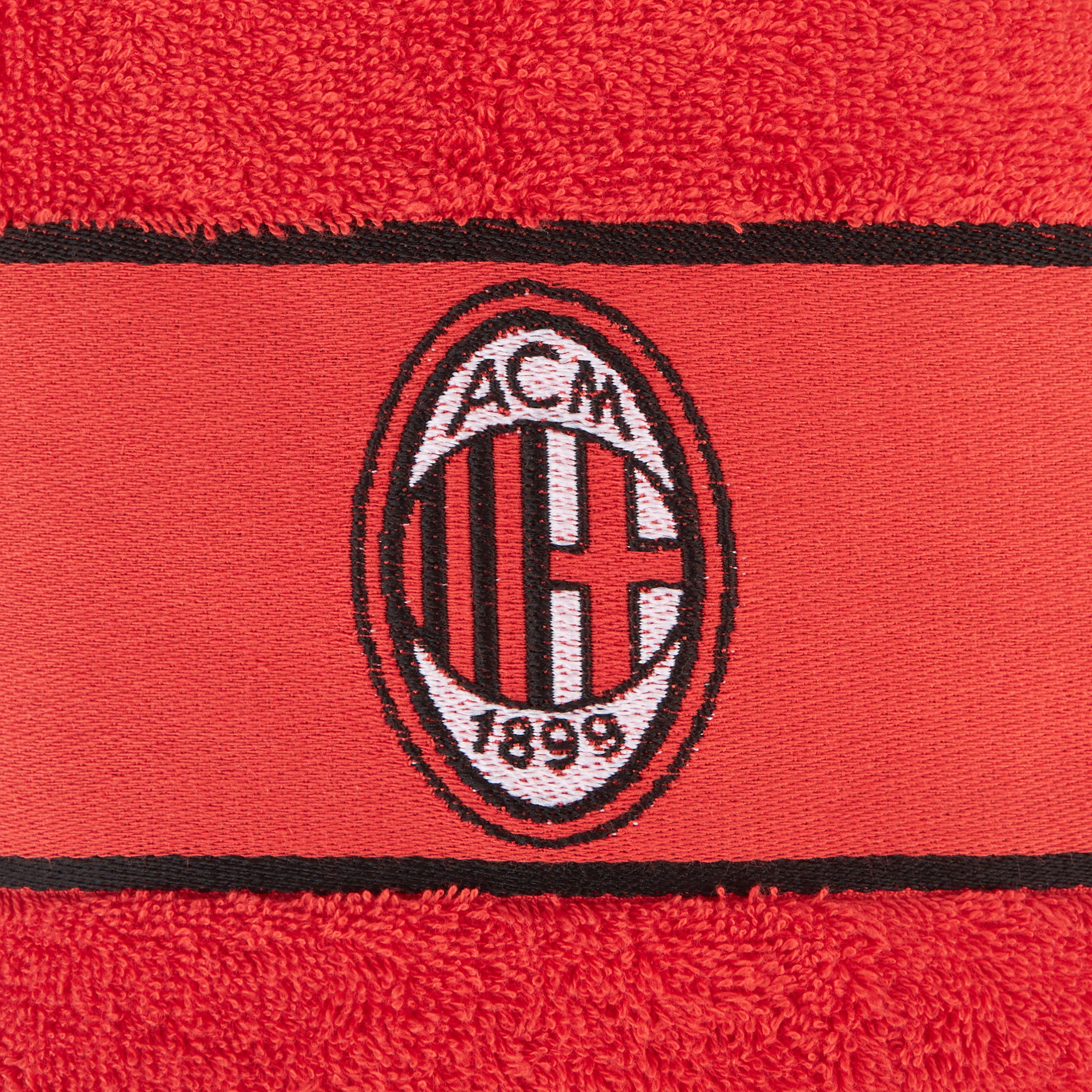 AC Milan asciugamano doccia rosso cotone 70x140 logo