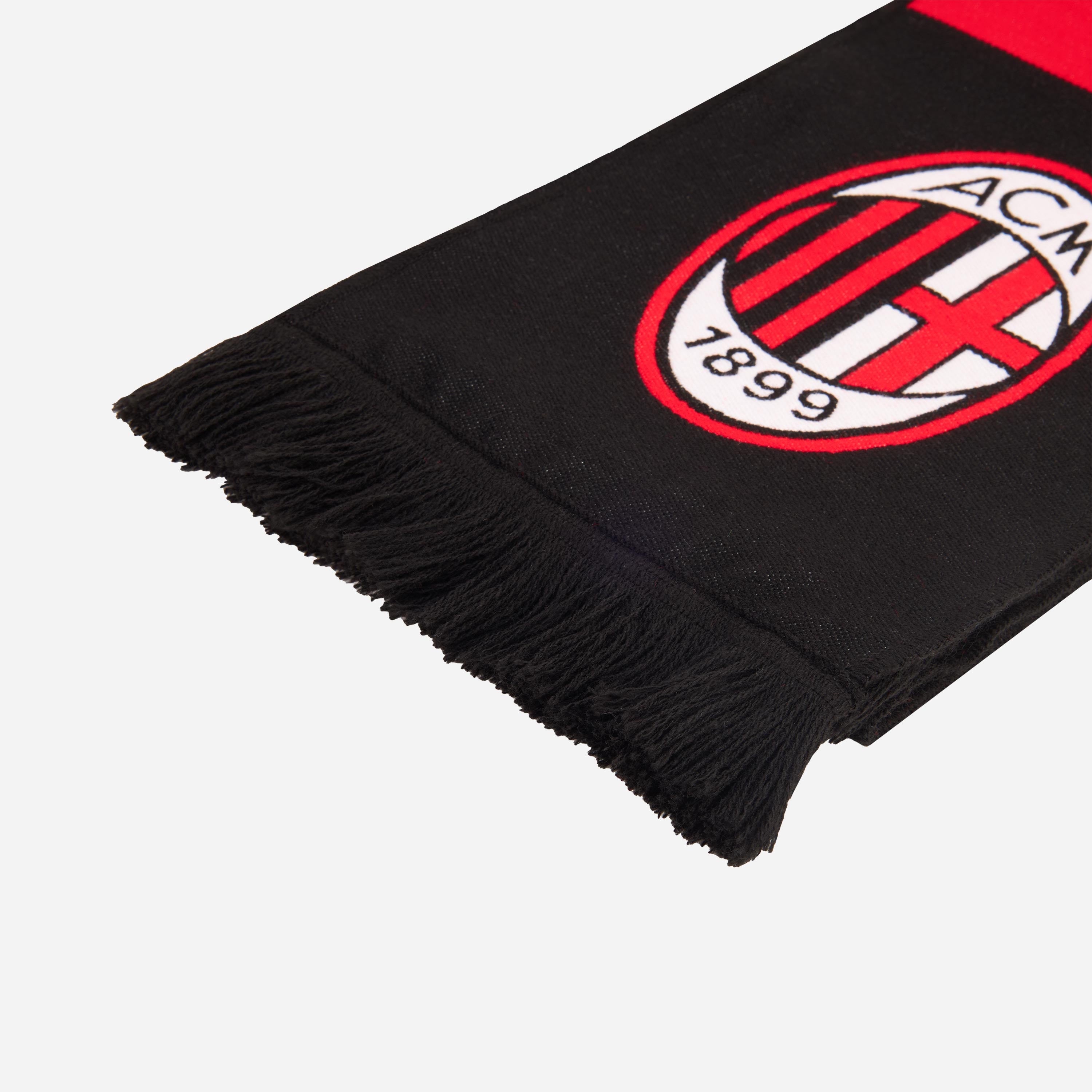 AC Milan Accessori Sciarpa Forza Milan Logo Rossonera
