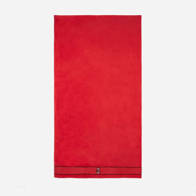 AC Milan asciugamano doccia rosso cotone 70x140 logo