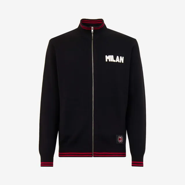 AC Milan 60S Giacca Nera Uomo Regular Fit