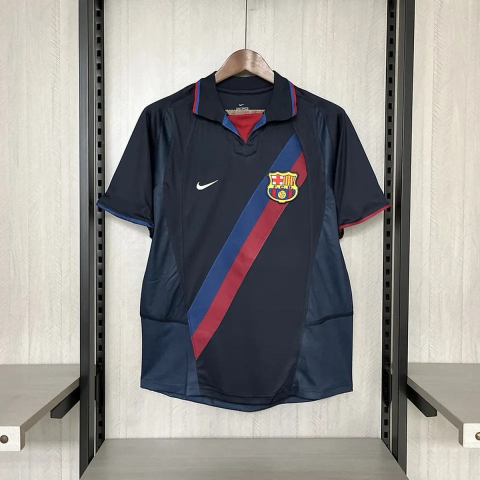 Tifoso Store Seconda Maglia Barcellona 2002/03 maglia retro blu