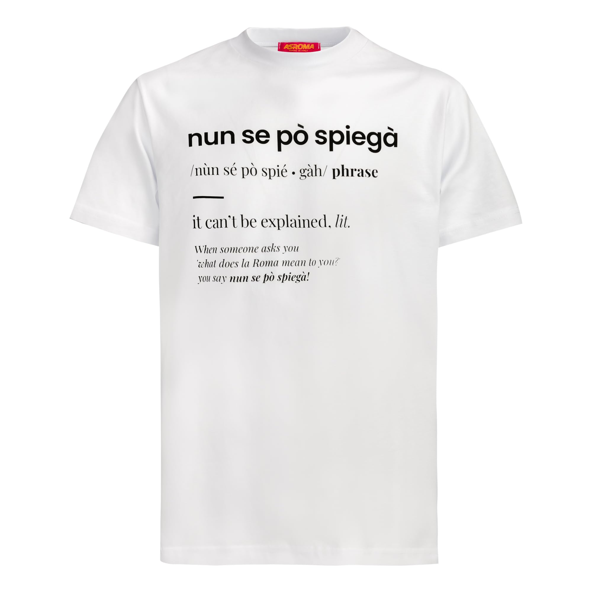 AS Roma Nun Se Po Spiega t-shirt taglia L