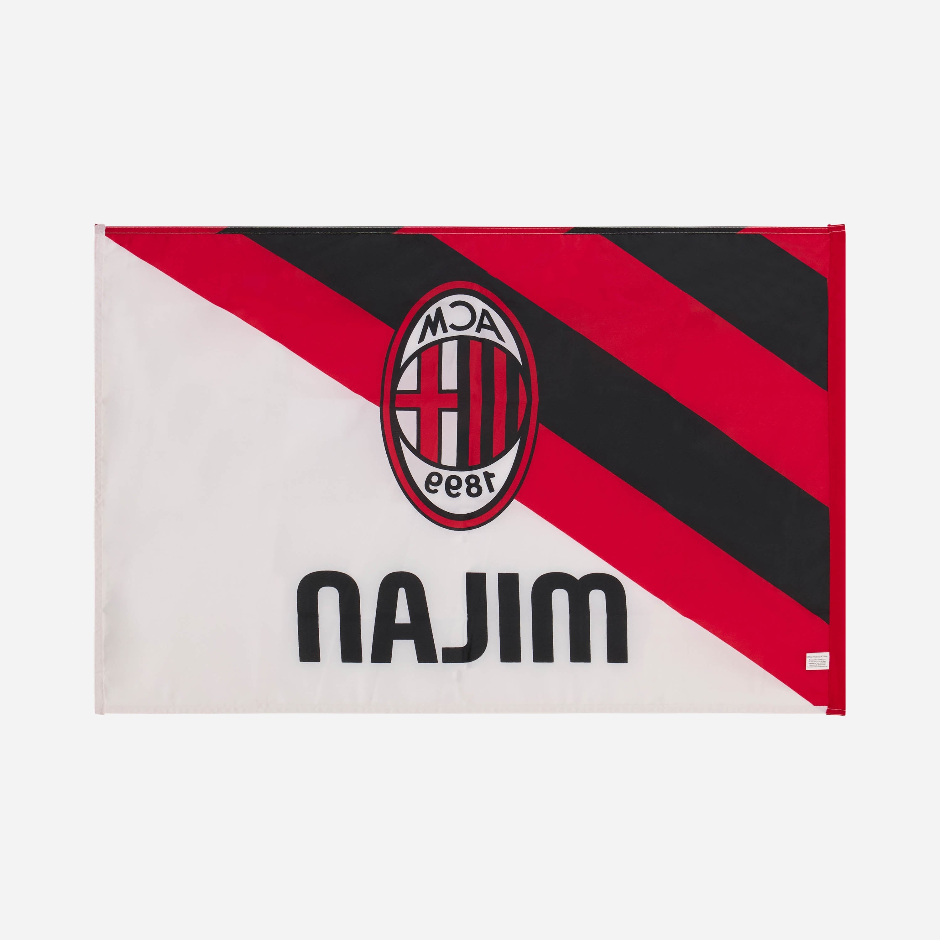 AC Milan bandiera bianca 60x90 cm logo