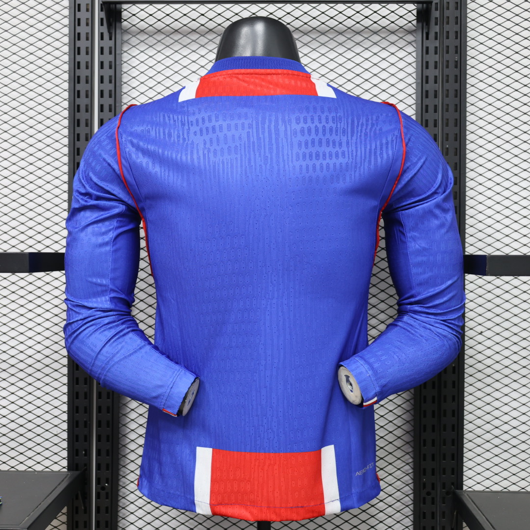 PSG 2026/27 prima maglia maniche lunghe giocatore blu