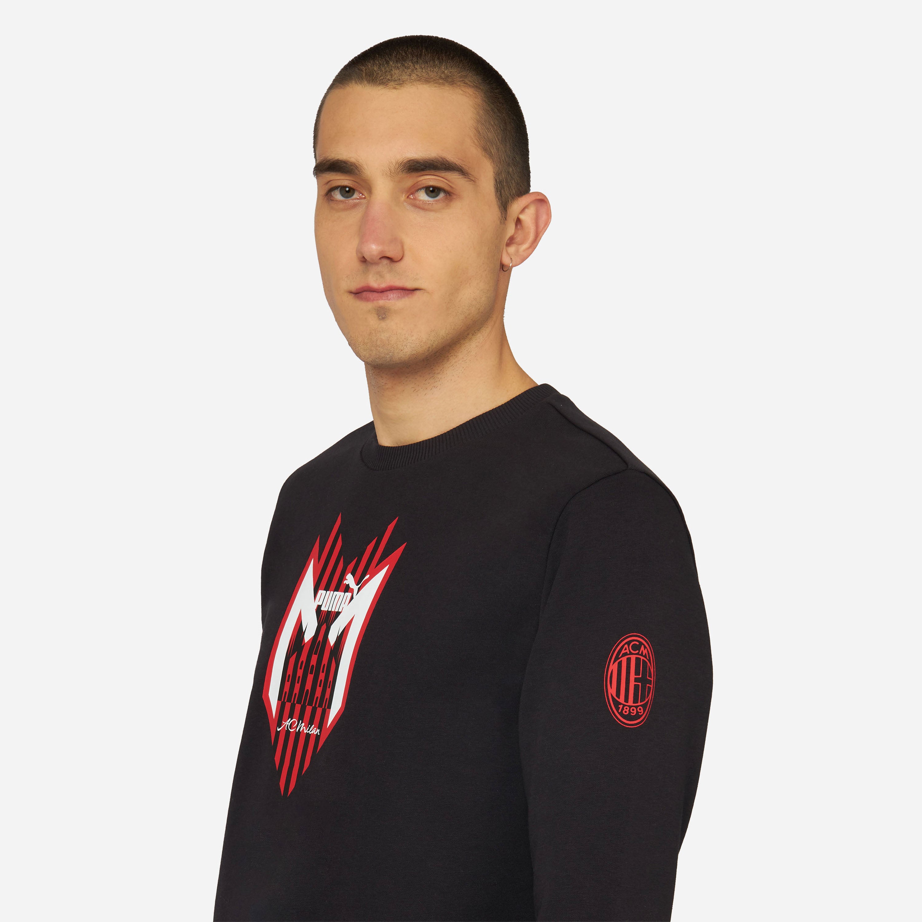 AC Milan Football Icons Crewneck felpa uomo L girocollo
