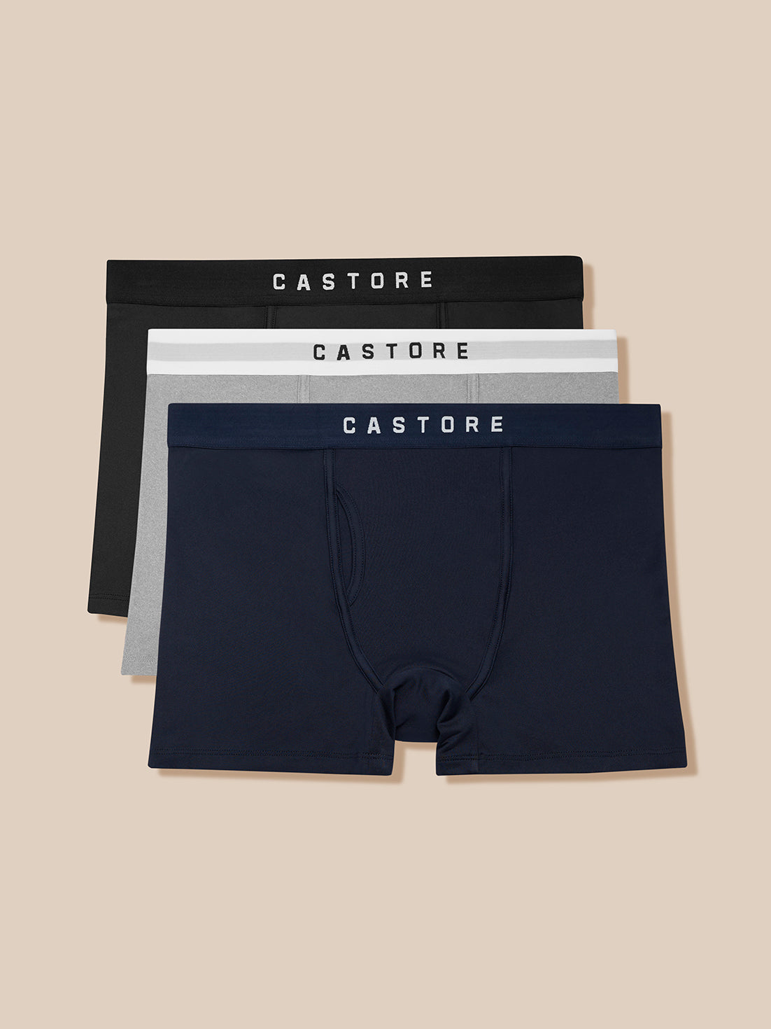 Twente Castore Active Boxer Grigio L 3 Pezzi Elastico