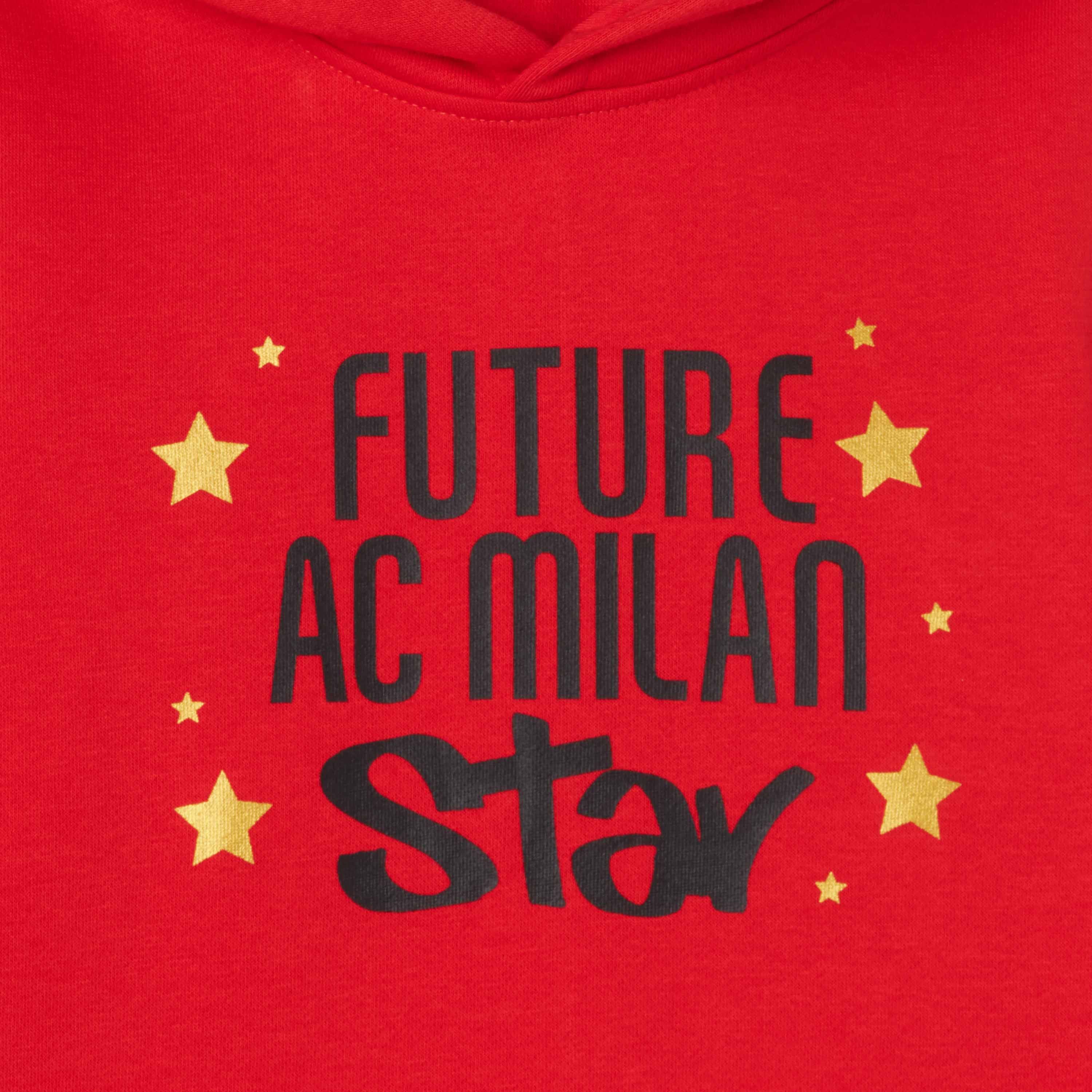 AC Milan Milanista felpa bambino rossa manica lunga