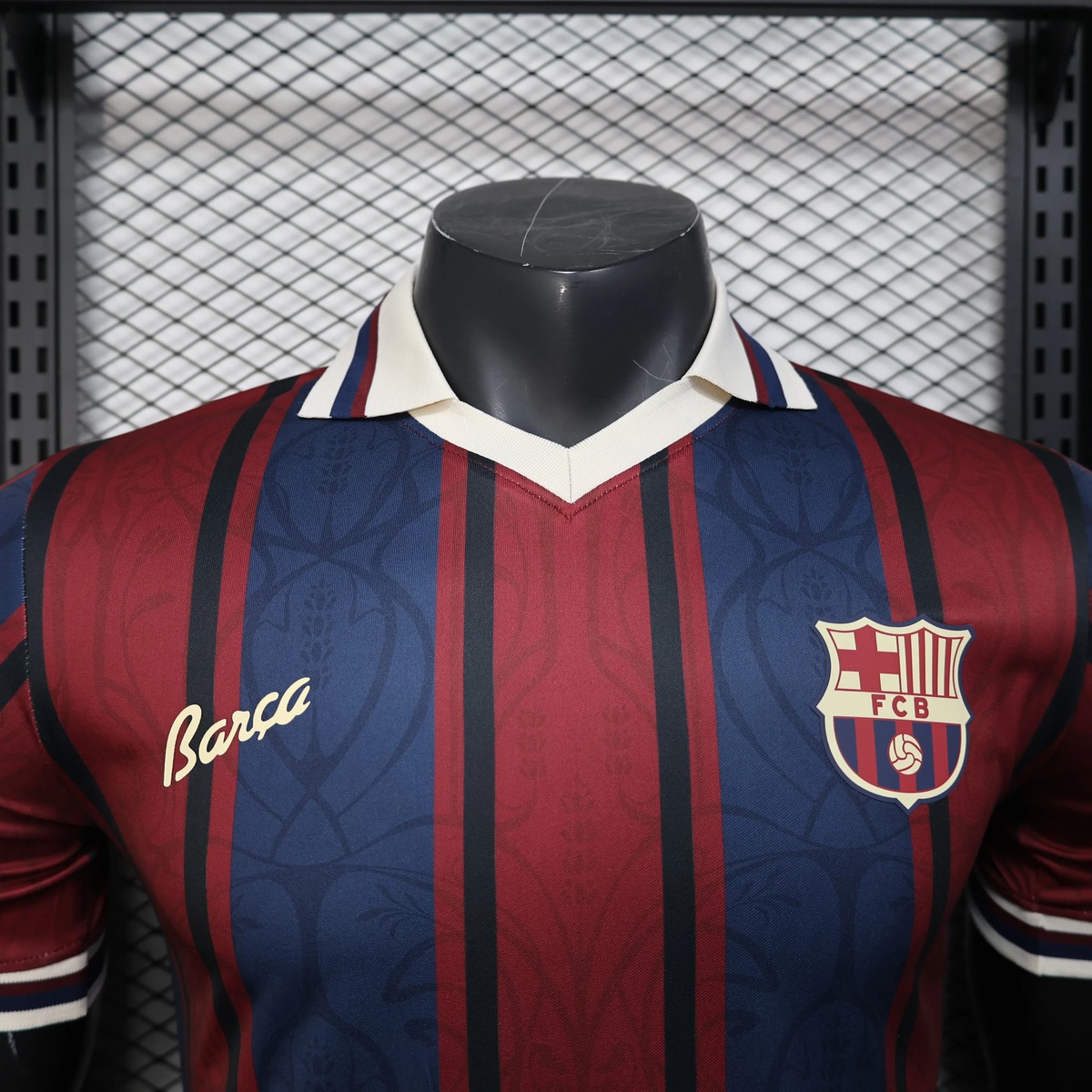 Barcellona 125 Anniversario maglia giocatore granata blu S-XXL