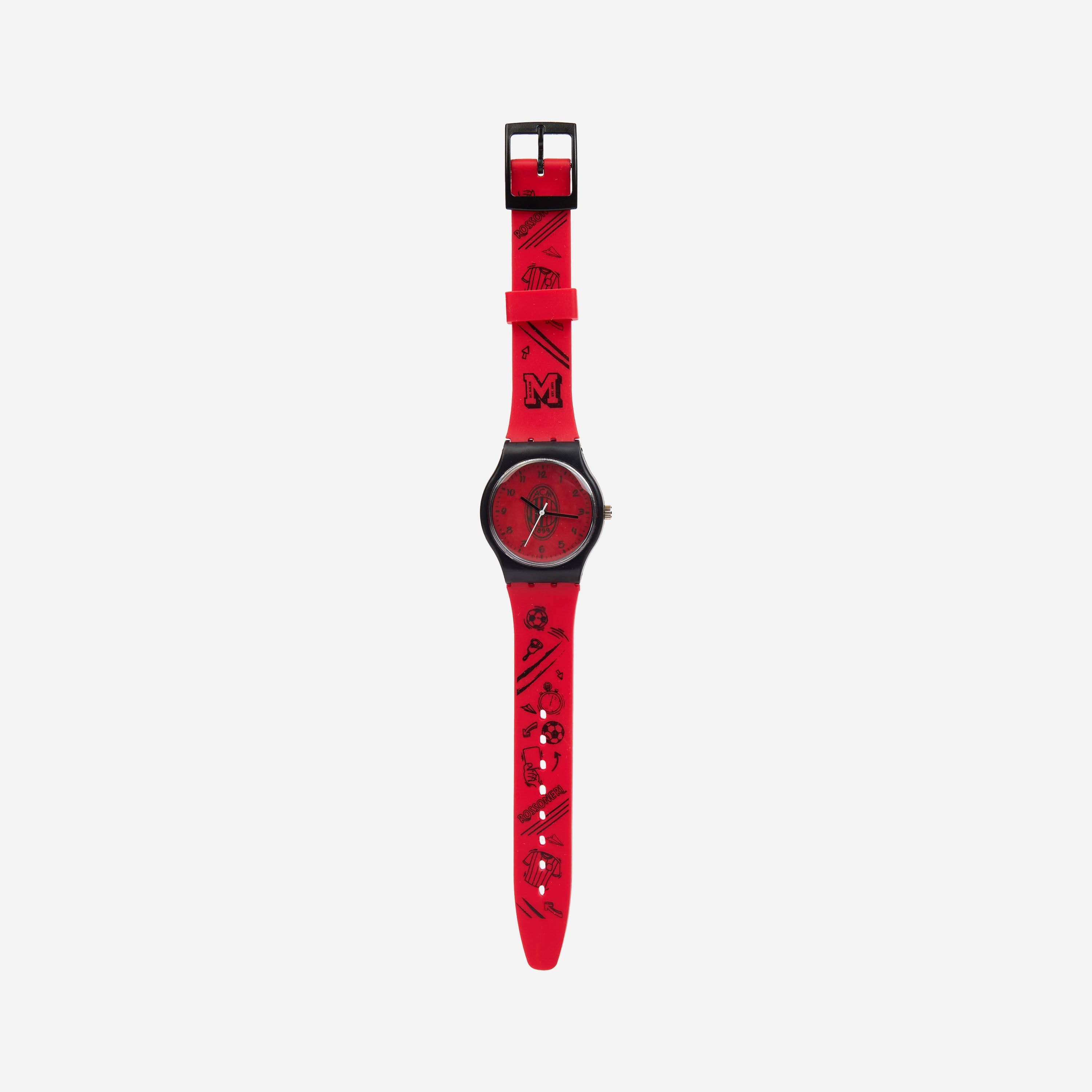 AC Milan orologio bambino analogico rosso nero