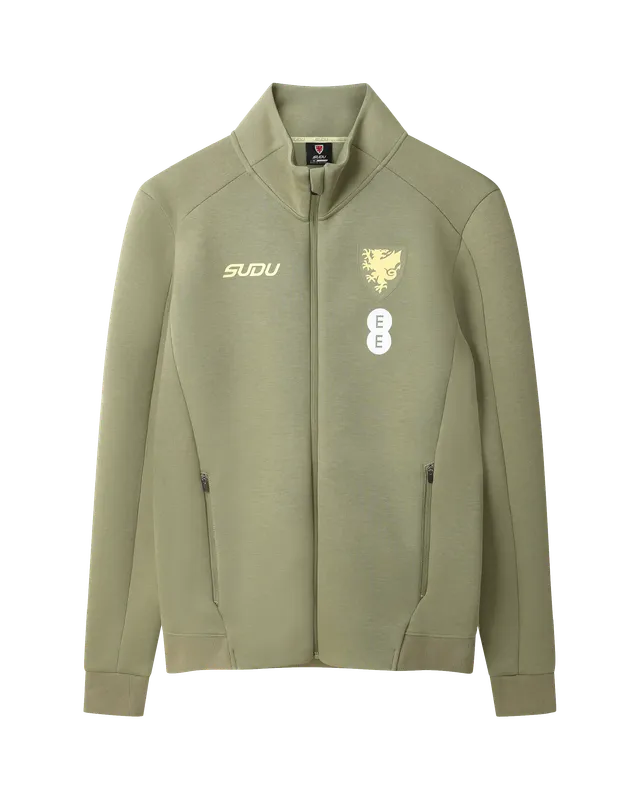 Wales Travel SUDU 2026-27 Players Away Giacca Verde Oliva