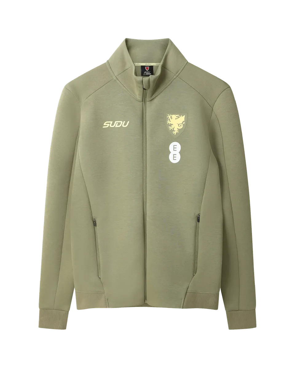 Wales Travel SUDU 2026-27 Players Away Giacca Verde Oliva