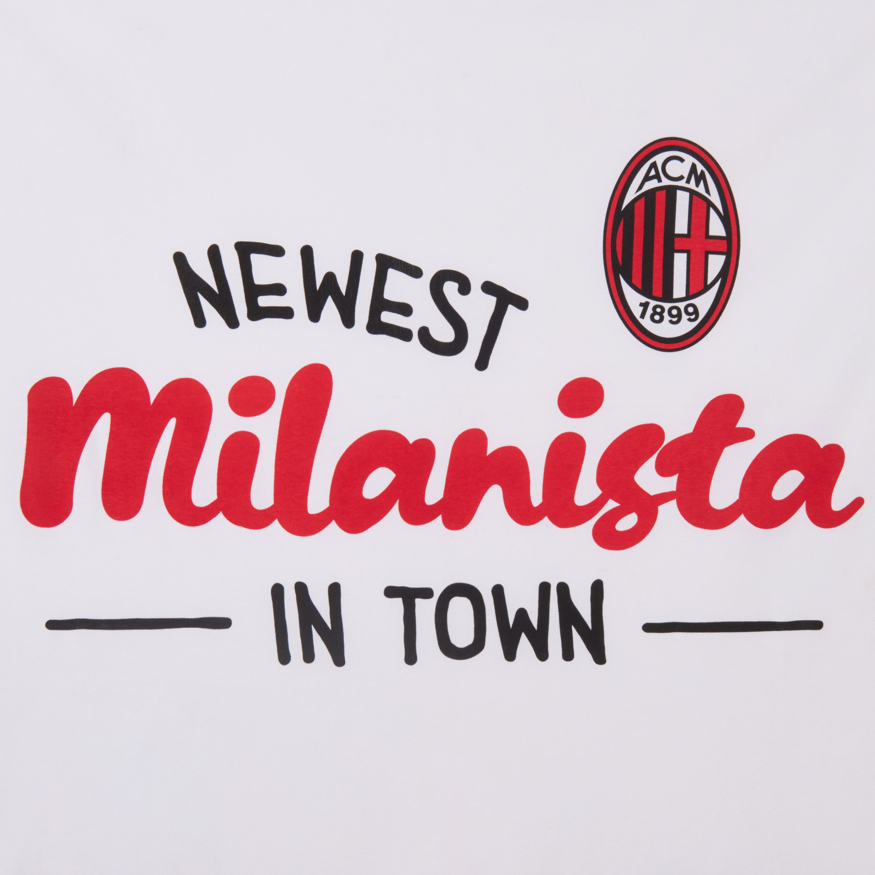 AC Milan Milanista coperta neonato bianca 81x75 cm