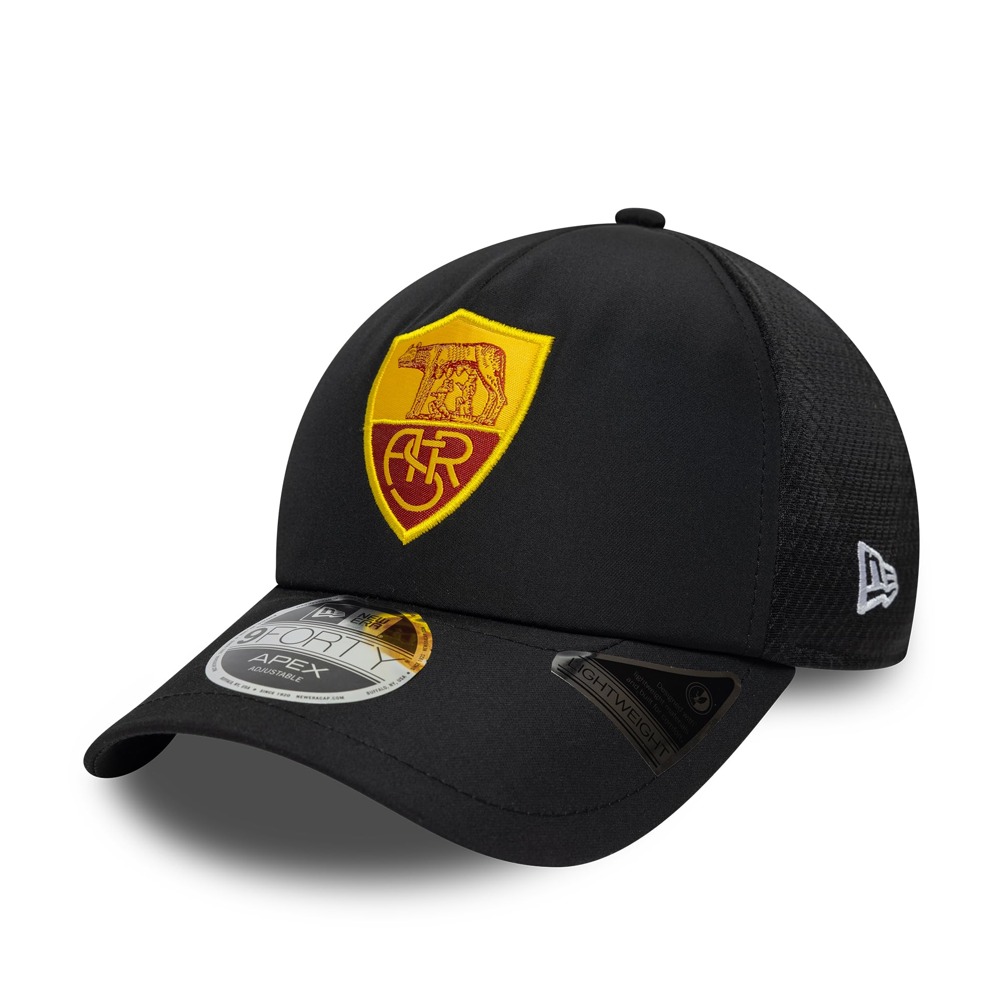 Roma Fanshop AS Roma Poly Apex Cappello Nero New Era