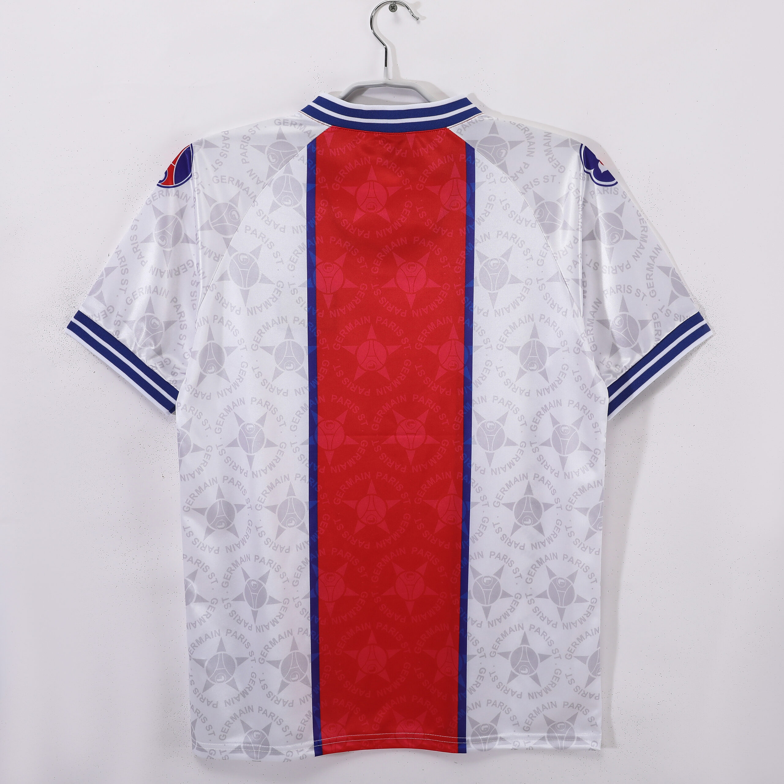 PSG Away 1994/95 maglia calcio blu striscia rossa
