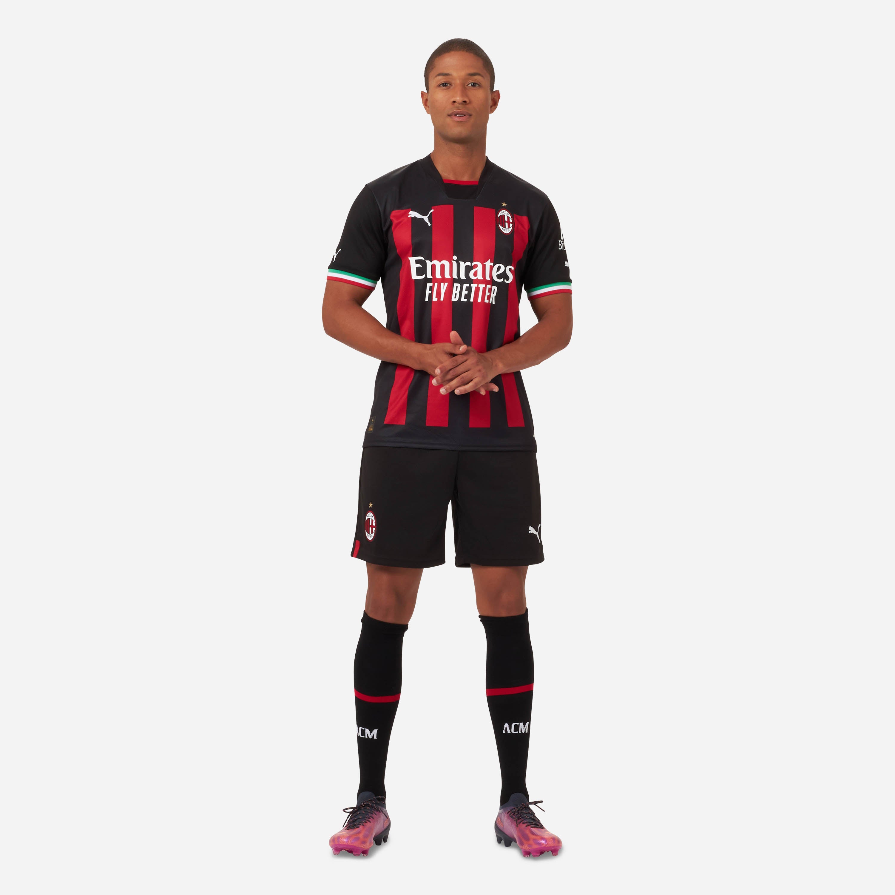 AC Milan Kit Gara Home Replica 2022/23 pantaloncini uomo