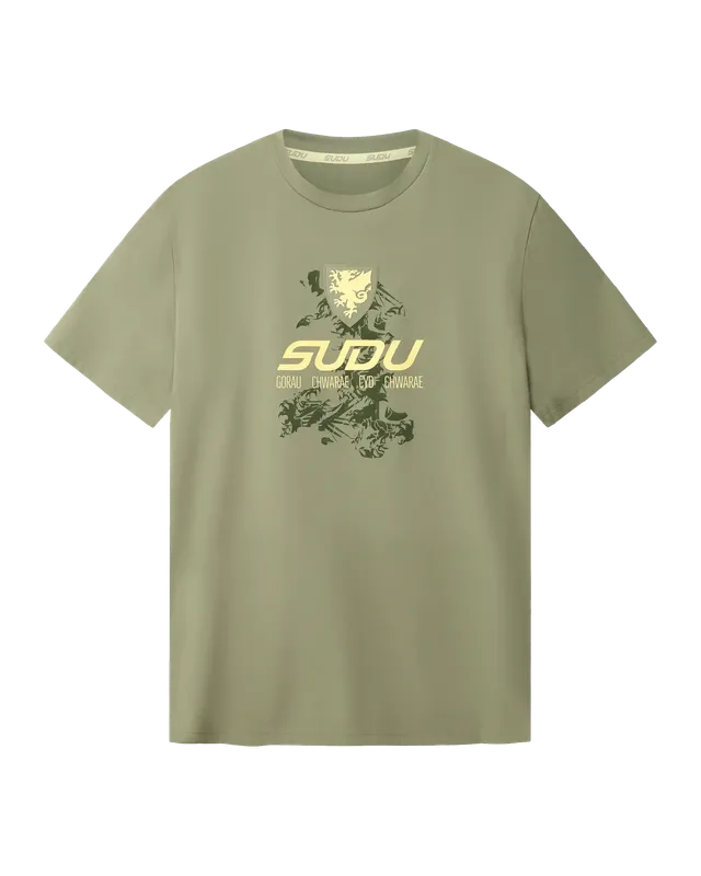 Wales SUDU Travel 2026-27 t-shirt junior verde logo oro