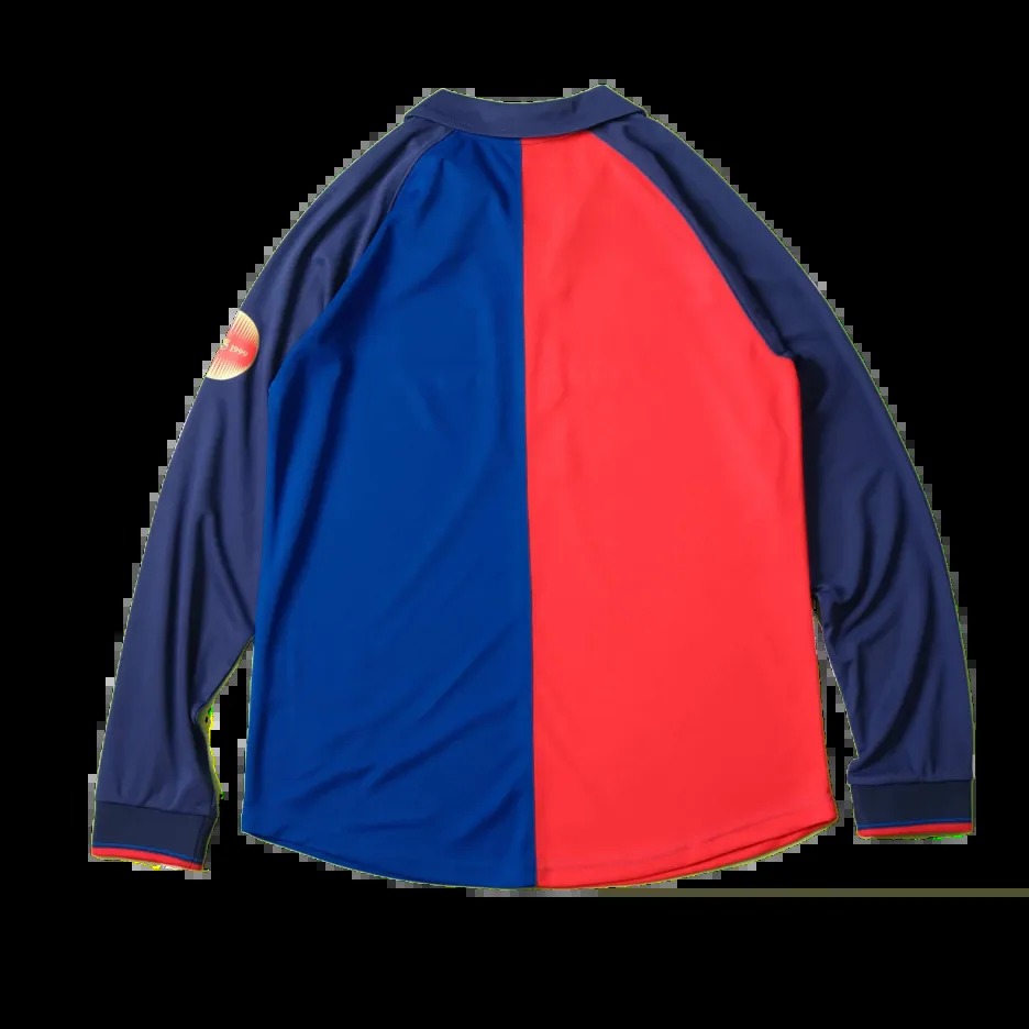 Maglia Barcellona player version a scacchi blu catalogo