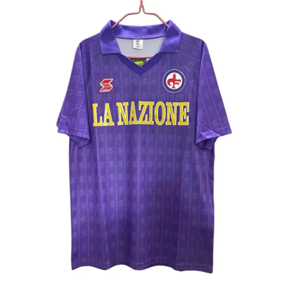 Fiorentina 1989/90 maglia retro viola maniche corte