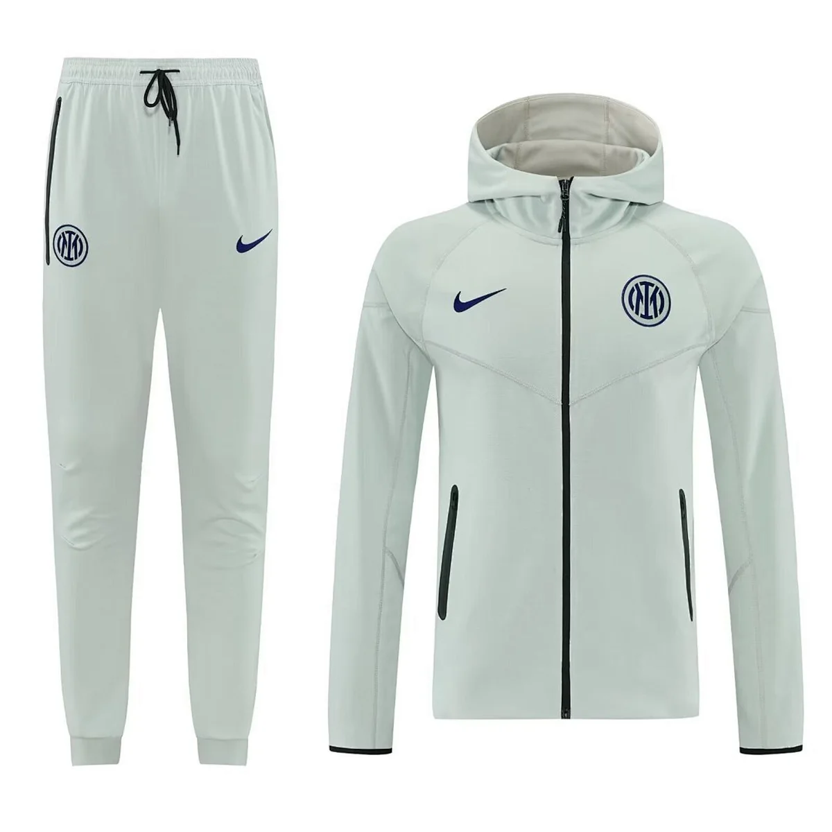 Tifoso Store Inter 2025/26 tuta verde chiaro con cappuccio zip