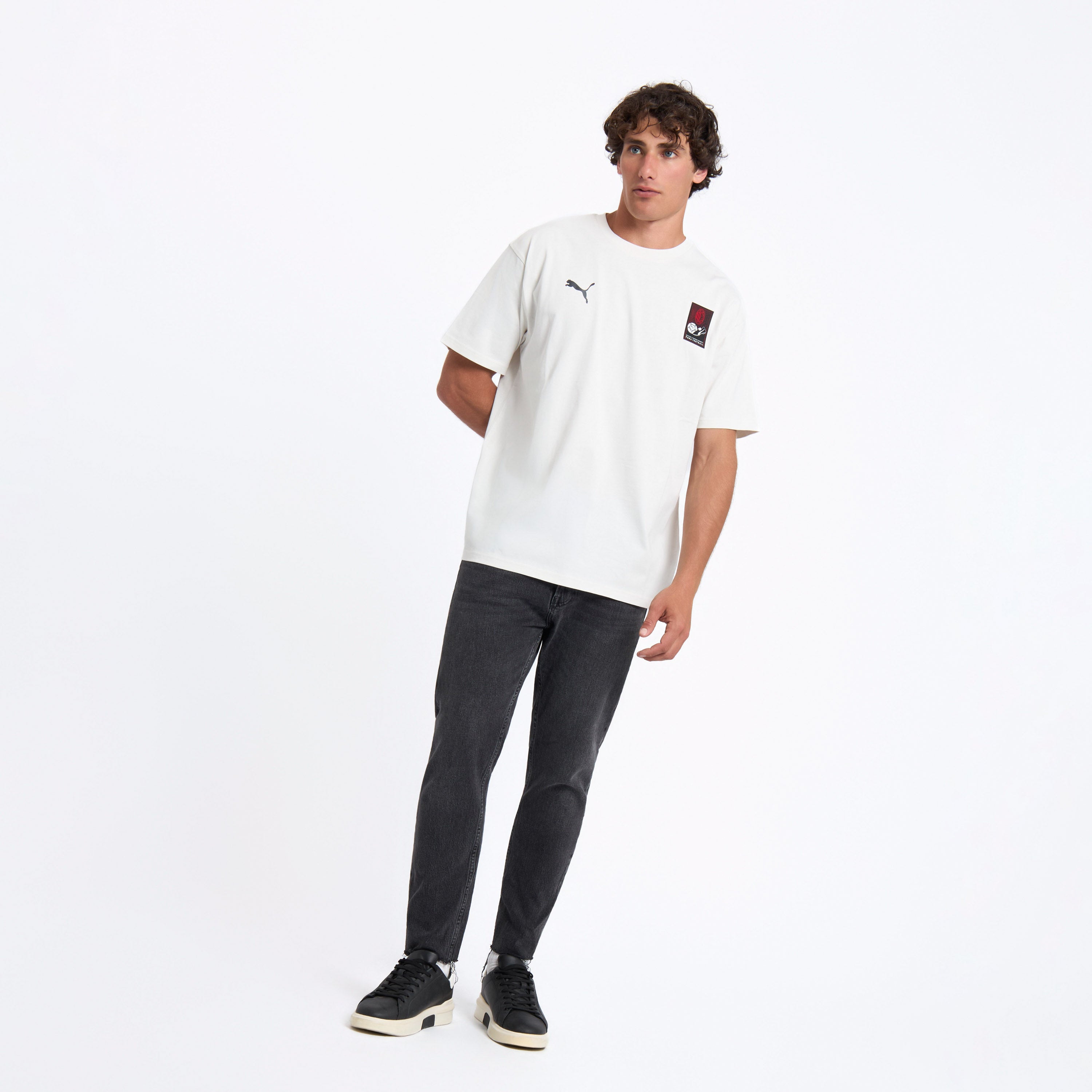 AC Milan Culture t-shirt bianca cotone uomo