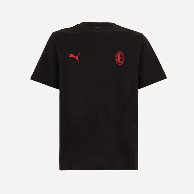 AC Milan Essential T-Shirt Nera Uomo in Cotone