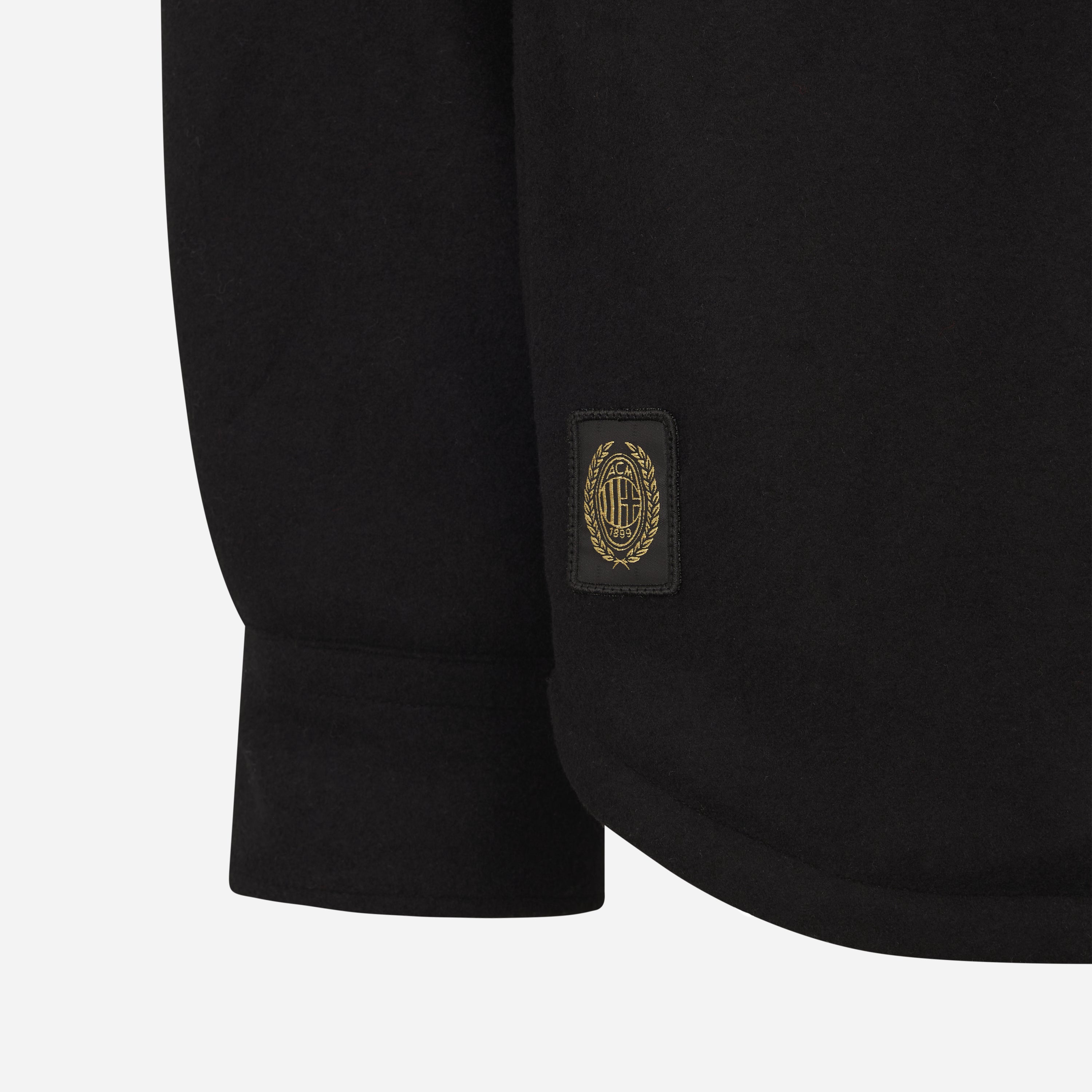 AC Milan Magliette Club 1899 Camicia Uomo Nera Lana