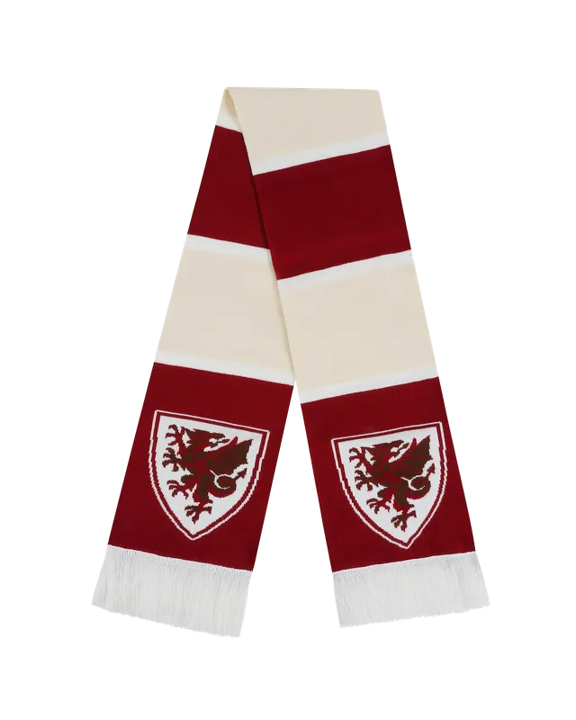 Wales sciarpa bar bordeaux crema taglia unica