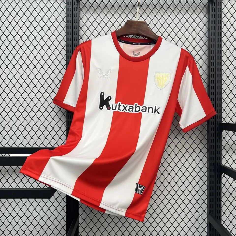 Athletic Bilbao 2025/26 maglia calcio rojiblanca