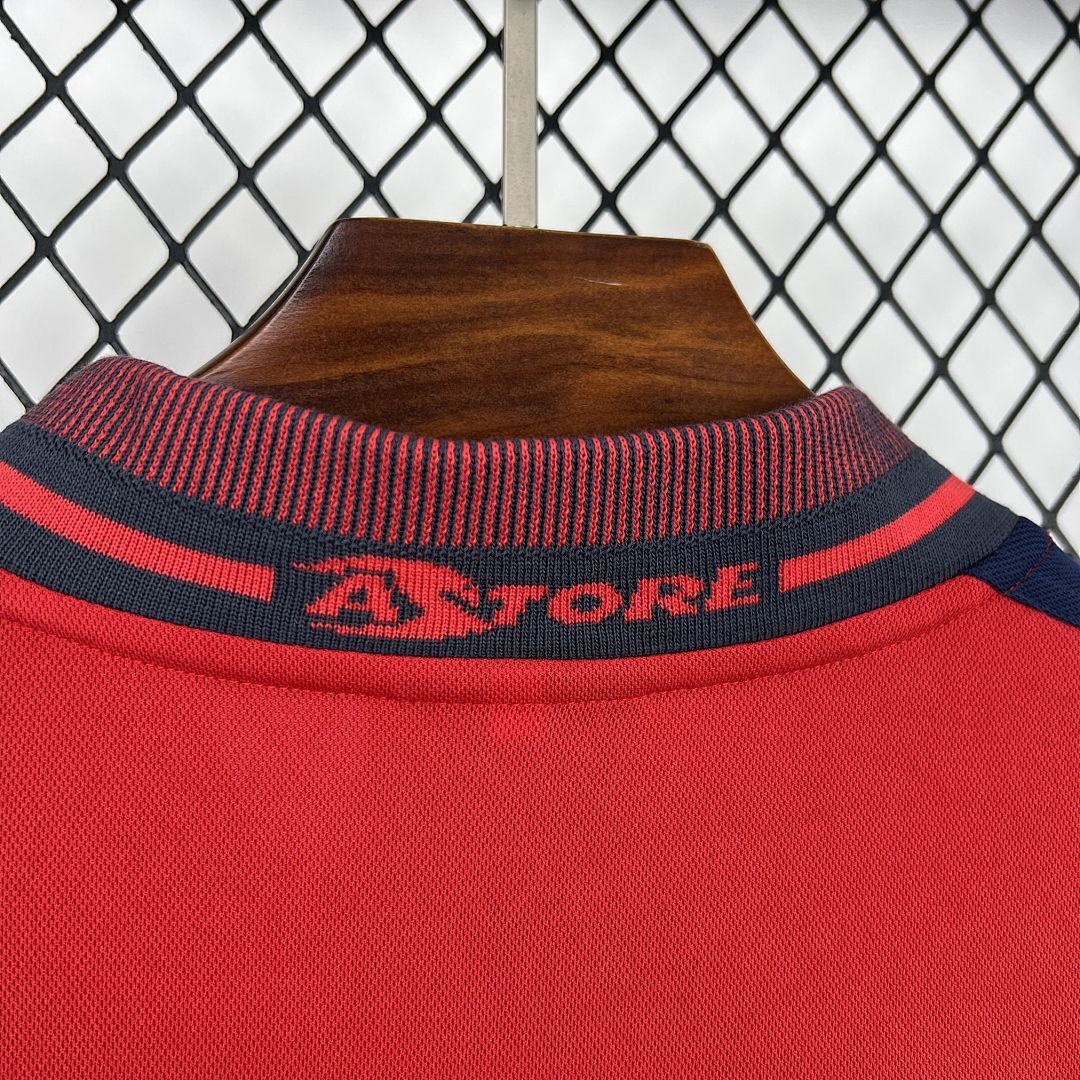 Osasuna 2000/01 maglia home rossa blu S-XXL