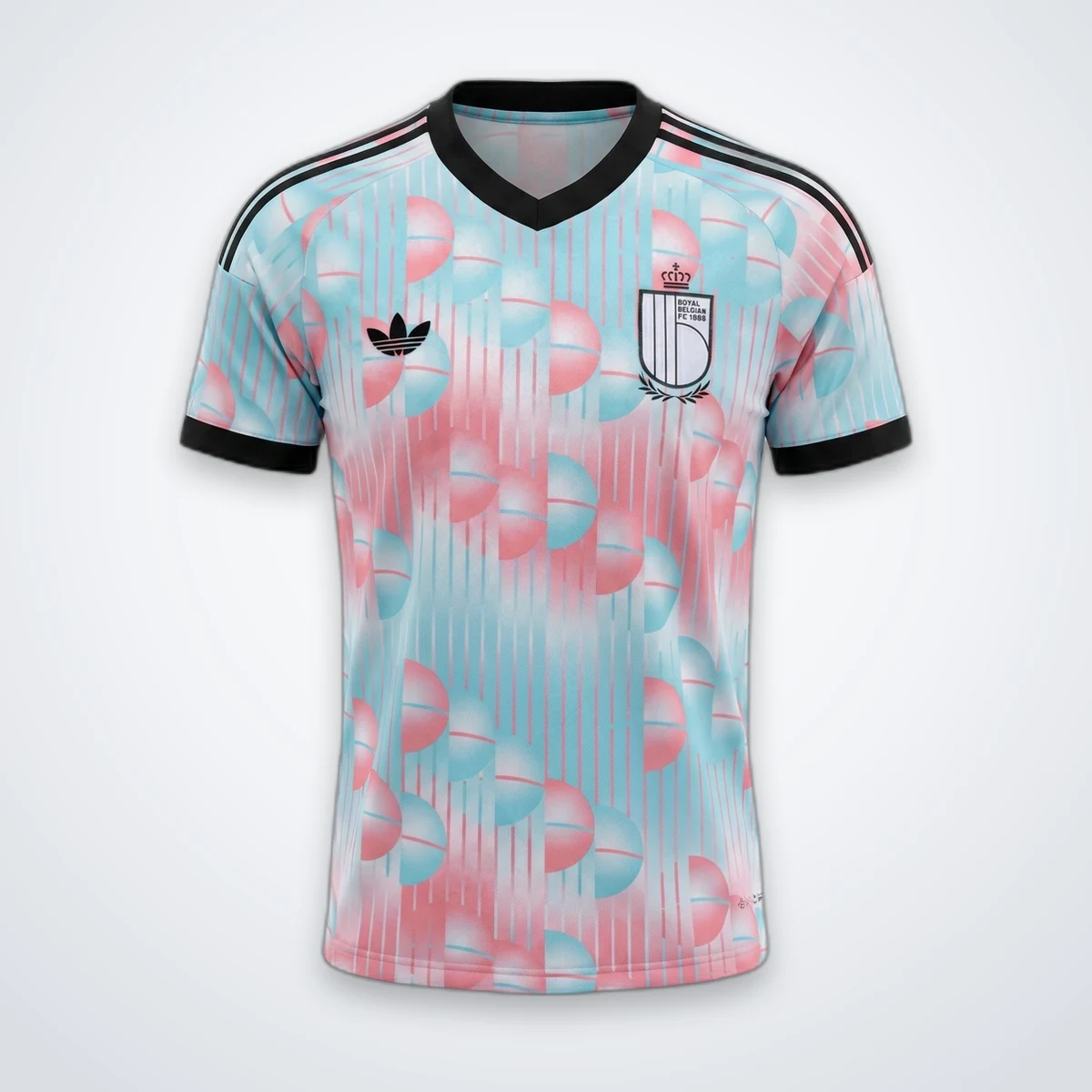 Belgio 2026 seconda maglia trasferta azzurro rosa