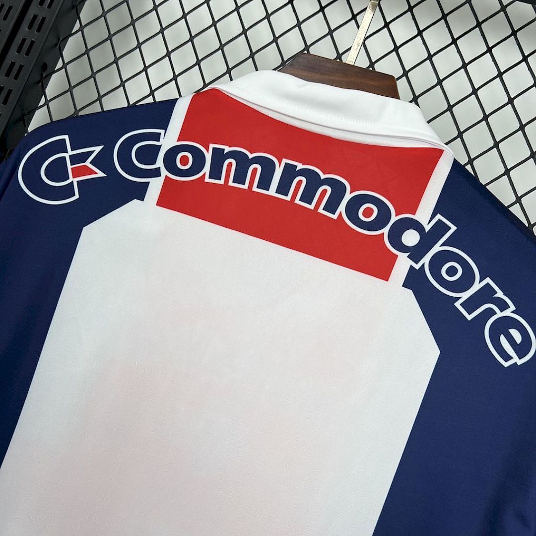 PSG 1991/92 Maglia Home Blu Striscia Rossa