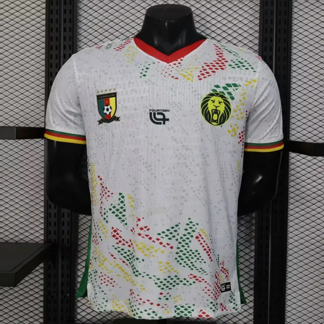 Tifoso Store Camerun 2026/27 maglia trasferta player bianca rombi