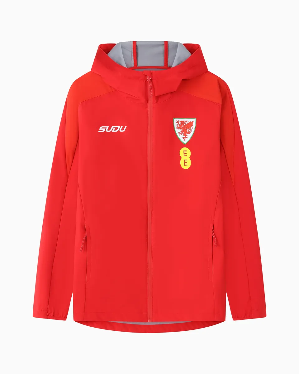 Wales Training SUDU Players giacca leggera rossa